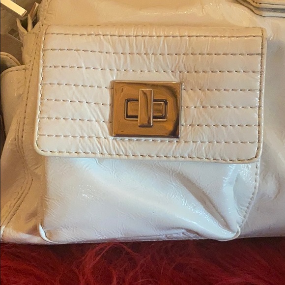 KOOBA Vintage White Patent Leather Satchel - Picture 5 of 15